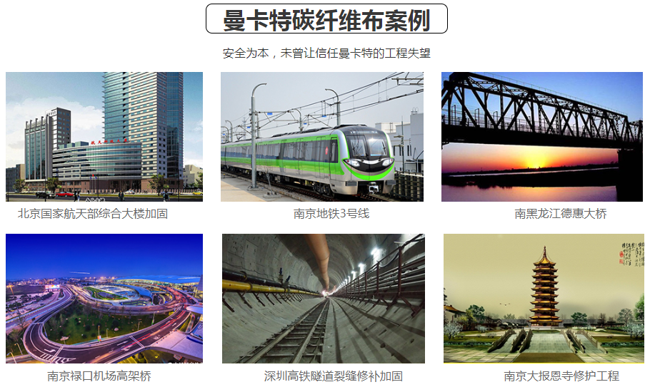 這些工程都在用曼卡特碳纖維布，您也約嗎？